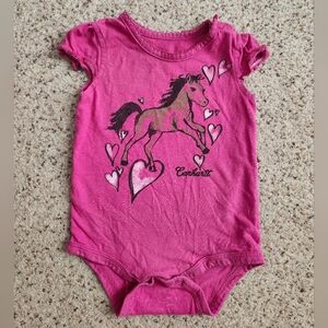 Carhartt Horse Pink Onesie